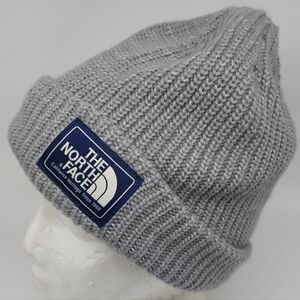 The North Face Gray Knit Beanie O/s Fits All Insulated